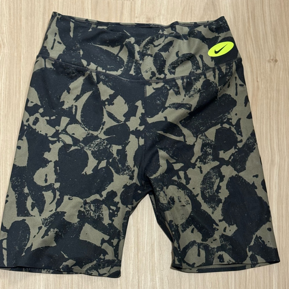 Nike Black and Olive Bike Shorts